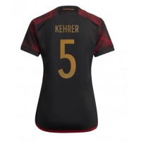 Camiseta Alemania Thilo Kehrer #5 Visitante Equipación para mujer Mundial 2022 manga corta